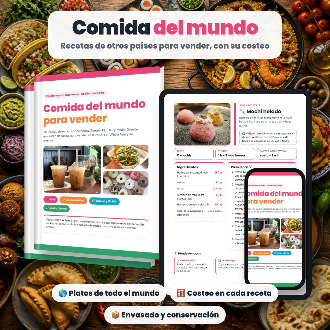 Comida del mundo para vender