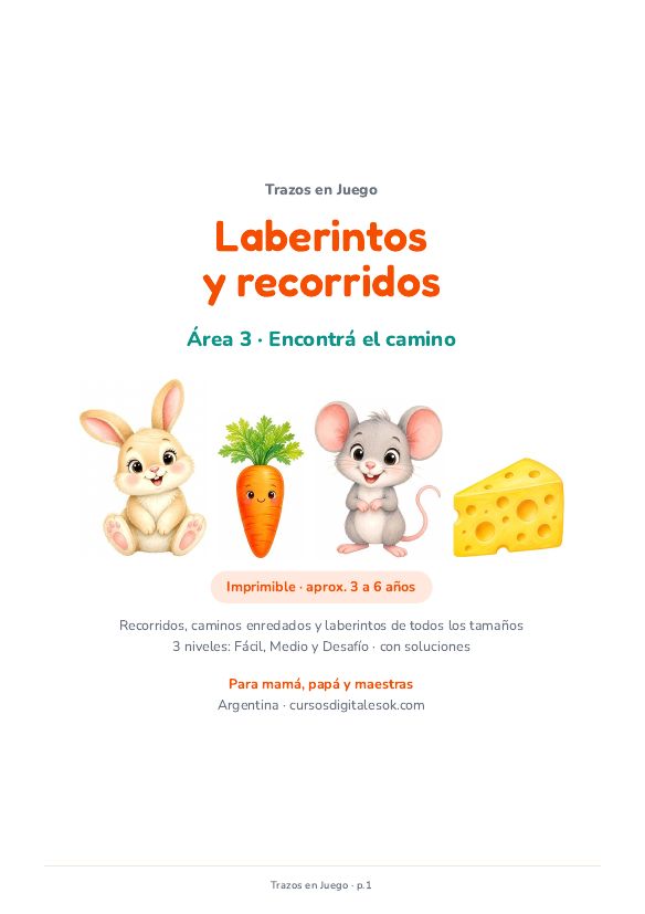 Portada real: Área 3 · Laberintos