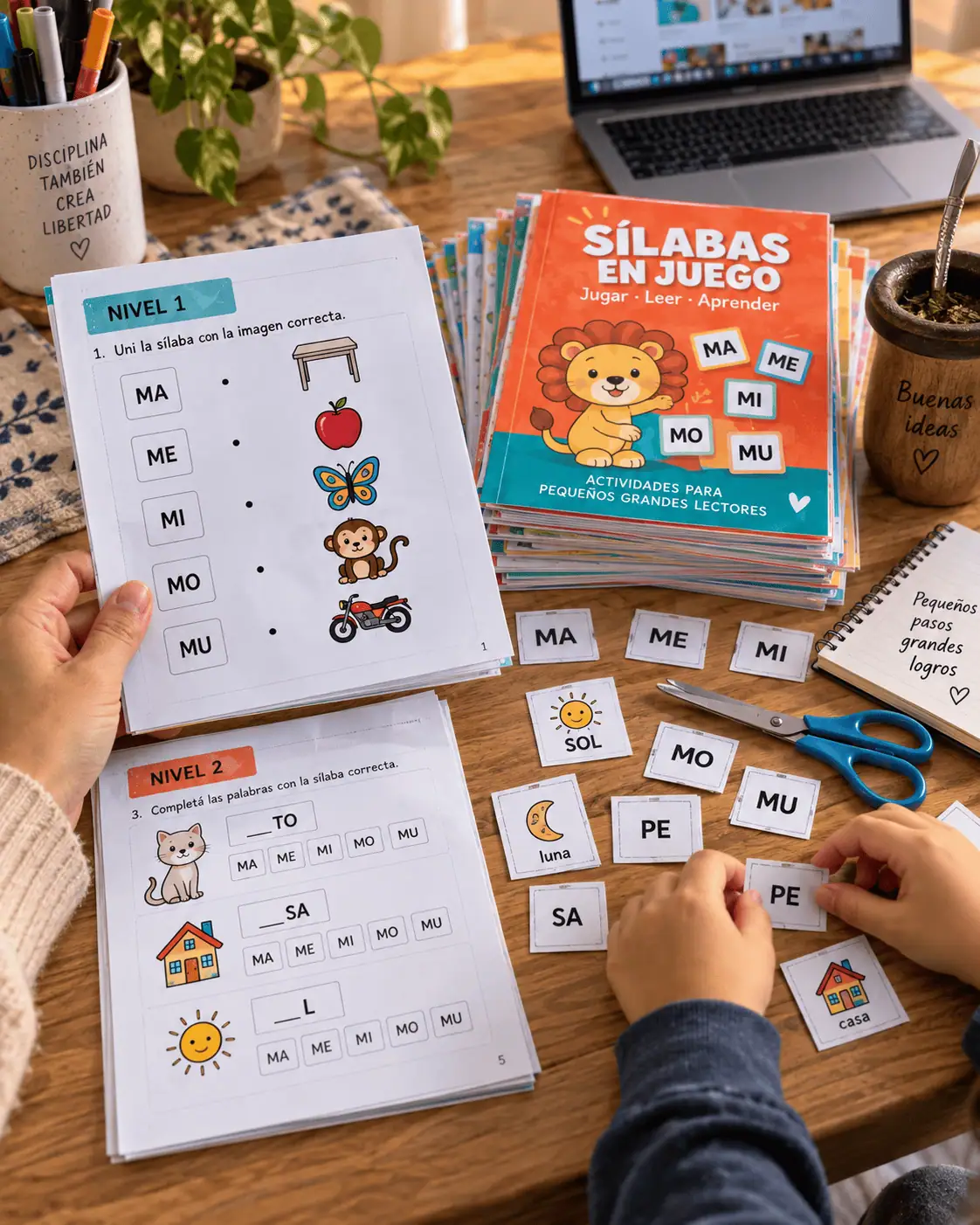 POV: imprimiste a la mañana y a la tarde ya están jugando sílabas — pack Sílabas en Juego $11.990