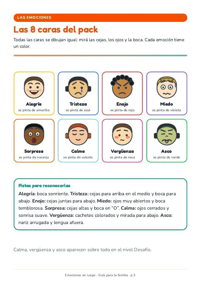 Página real · Guía para la familia