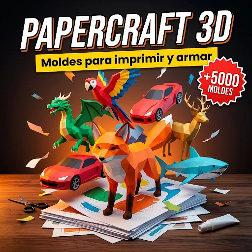 +5000 Papercraft 3D para Armar