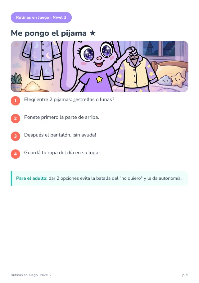 Página real · Mis Noches: un paso de la rutina