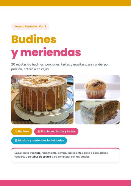 Portada real Vol. 3 Budines y meriendas