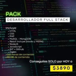 Pack de Desarrollador Full Stack