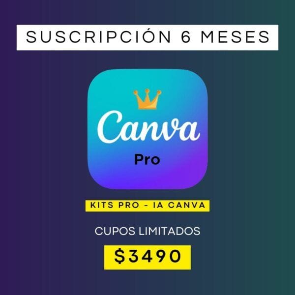 Suscripción 6 meses Canva Pro